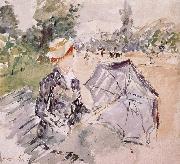 Berthe Morisot Parasol Spain oil painting artist
